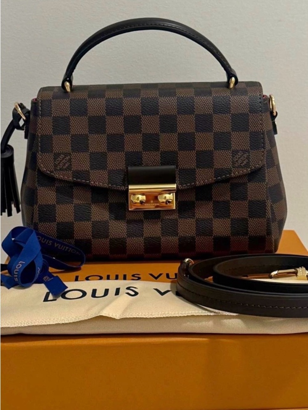 Louis Vuitton Croisette – Damier Ebene AUTHENTIC